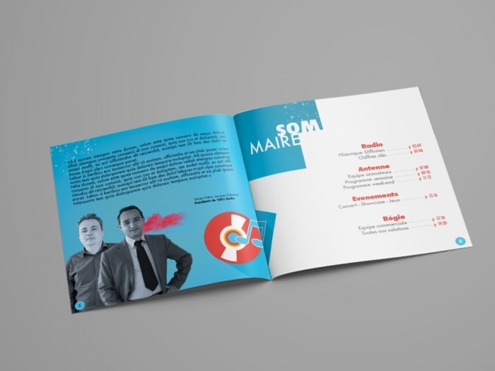 A4 Landscape Brochure Mockup - DOUBLE