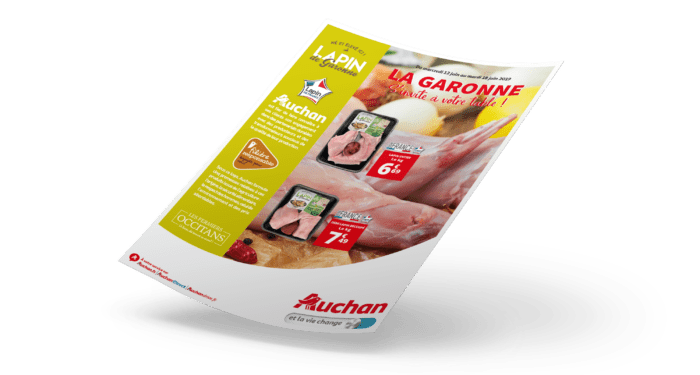 FLYER LAPIN AUCHAN RECTO